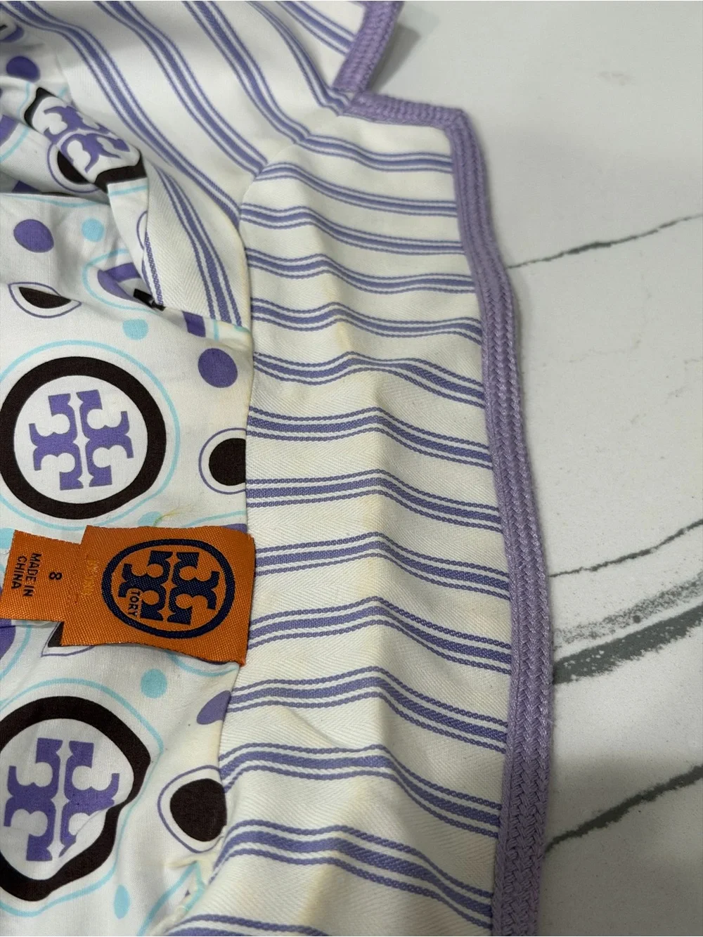 Tory Burch Lavender Striped Blazer - Picture 7 of 10